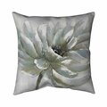 Fondo 26 x 26 in. White Chrysanthemum-Double Sided Print Indoor Pillow FO2774236